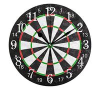 TropicalLife GIGIJY Dart Board Pattern Round Wall Clock Silent Non-ticking Decor Clocks for Home Living Room Kitchen Bedroom Desk Office School