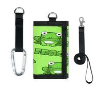 TropicalLife Green Frog Wallet Slim Small Pocket Money Organisers Bag Cutes Frog Lightweight Portable Change Purse