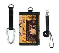 TropicalLife Hieroglyphics Ancient Egyption Wallet Slim Small Pocket Money Organisers Bag Lightweight Portable Change Purse