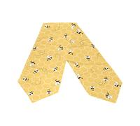 TropicalLife Honeycomb Animal Bee Table Runner Heat Resistant for 6 Seater Dining Room, Long Table Linen Mat for Party Furniture Home Kitchen Wedding Banquet Coffee Table Decor