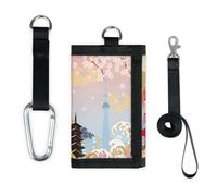 TropicalLife Japan Wallet Slim Small Pocket Money Organisers Bag Japan Tokyo Print Lightweight Portable Change Purse