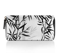 TropicalLife Japanese Flowers Purse Multi Credit Card Holder Bag Japanese Clutch Purse for Women Leather Zipped Long Wallet