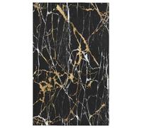 TropicalLife Kitchen Towel Set of 4 Black Gold Marble Absorbent Dish Towel Drying Dish Kitchen Hand Towel for Cleaning Cooking Decr 18x28 Inch