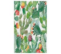 TropicalLife Kitchen Towels 45 x 72 cm, Summer Cactus Flower Kitchen Tea Towel Pack of 1 Absorbent Reusable Kitchen Cloth Dish Towels for Home Catering Bar