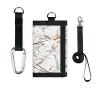 TropicalLife Lines Texture Marble Wallet Slim Small Pocket Money Organisers Bag Marble Art Lightweight Portable Change Purse