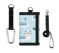 TropicalLife Llama Cactu Cute Wallet Slim Small Pocket Money Organisers Bag Llama Funny Lightweight Portable Change Purse