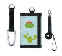 TropicalLife Llama Cute Wallet Slim Small Pocket Money Organisers Bag Llama Cactus Lightweight Portable Change Purse