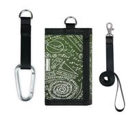 TropicalLife Math Formulas Wallet Slim Small Pocket Money Organisers Bag Math Physics Lightweight Portable Change Purse