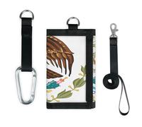 TropicalLife Mexico Coat of Arm Eagle Wallet Slim Small Pocket Money Organisers Bag Lightweight Portable Change Purse