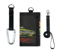 TropicalLife Muscle Car Pattern Wallet Slim Small Pocket Money Organisers Bag Lightweight Portable Change Purse