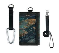 TropicalLife Mystery Ethnic Flower Butterfly Wallet Slim Small Pocket Money Organisers Bag Lightweight Portable Change Purse