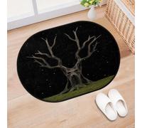 TropicalLife Mystery Trees Entrance Door Mat Rug for Living Room Kitchen Home Bath Trees Area Rugs Washable Indoor Outdoor Non-Slip Floor Doormat 40 x 60 cm