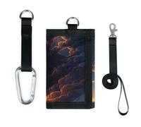 TropicalLife Mystery Wolf Wallet Slim Small Pocket Money Organisers Bag Wolf Lightweight Portable Change Purse