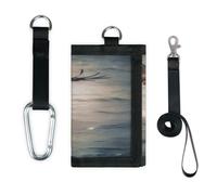 TropicalLife Ocean Eagle Pattern Wallet Slim Small Pocket Money Organisers Bag Lightweight Portable Change Purse