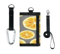 TropicalLife Orange Fruit Pattern Wallet Slim Small Pocket Money Organisers Bag Orange Lightweight Portable Change Purse