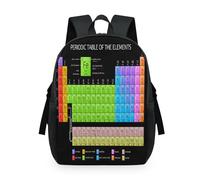 TropicalLife Periodic Table Backpack Rucksack for Kids Girls Boys Men Women Periodic of the Elements Back Pack Multi-purpose School Bookbag Casual Laptop Daypack Bag