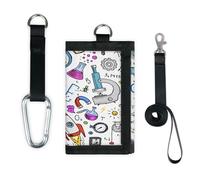 TropicalLife Physics Formulas Wallet Slim Small Pocket Money Organisers Bag Scientific Formulas Lightweight Portable Change Purse