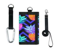 TropicalLife Pineapple Colorful Wallet Slim Small Pocket Money Organisers Bag Fruits Pineapple Lightweight Portable Change Purse