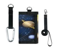 TropicalLife Planets Solar Galaxy Wallet Slim Small Pocket Money Organisers Bag Planets Lightweight Portable Change Purse