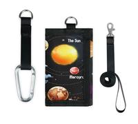 TropicalLife Planets Wallet Slim Small Pocket Money Organisers Bag Planets Solar Galaxy Lightweight Portable Change Purse