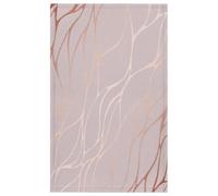 TropicalLife Rose Gold Marble Kitchen Towel Set of 2 Soft Hand Towel for Drying Dish Absorbant Tea Towel for Cooking Bathroom 18x28 Inch