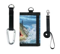 TropicalLife Shark Ocean Wallet Slim Small Pocket Money Organisers Bag Shark Sea Lightweight Portable Change Purse