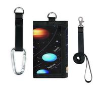 TropicalLife Solar Planets Wallet Slim Small Pocket Money Organisers Bag Galaxy Planets Lightweight Portable Change Purse