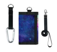 TropicalLife Space Wallet Slim Small Pocket Money Organisers Bag Colorful Galaxy Space Lightweight Portable Change Purse