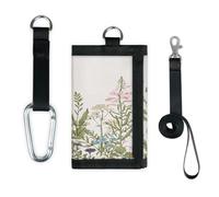 TropicalLife Spring Flowers Wallet Slim Small Pocket Money Organisers Bag Wildflowers Flowers Lightweight Portable Change Purse