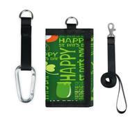 TropicalLife St. Patrick's Day Designs Wallet Slim Small Pocket Money Organisers Bag Clovers Designs Lightweight Portable Change Purse