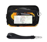 TropicalLife Steam Train Pattern Wallet for Women Men Kids Girls Boys Vintage Train Purses Mini Zip Card Case with ID Window Lightweight Portable Small Coin Card Organizer Bag