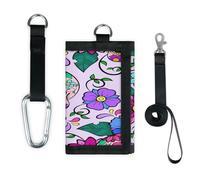 TropicalLife Sugar Skull Flower Wallet Slim Small Pocket Money Organisers Bag Skull Designs Lightweight Portable Change Purse