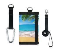 TropicalLife Summer Beach Palm Wallet Slim Small Pocket Money Organisers Bag Ocean Lightweight Portable Change Purse