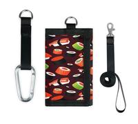 TropicalLife Sushi Japanese Food Wallet Slim Small Pocket Money Organisers Bag Japanese Japan Lightweight Portable Change Purse
