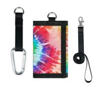 TropicalLife Tie Dye Print Wallet Slim Small Pocket Money Organisers Bag Lightweight Portable Change Purse