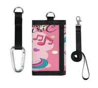 TropicalLife Unicorn Wallet Slim Small Pocket Money Organisers Bag Love Music Unicorn Lightweight Portable Change Purse