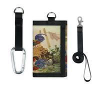 TropicalLife Vintage Rural Cock Chicken Wallet Slim Small Pocket Money Organisers Bag Lightweight Portable Change Purse