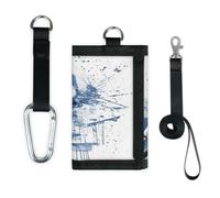 TropicalLife Watercolor Bike Athlete Wallet Slim Small Pocket Money Organisers Bag Lightweight Portable Change Purse