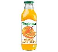 Tropicana Pure Prenium Brazilian Oranges Pulp Free 1 Litre (Pack of 4)