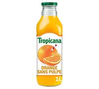 Tropicana Pure Prenium Brazilian Oranges Pulp Free 1 Litre (Pack of 4)