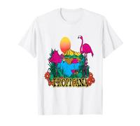 Tropicana Sunset & Flamingos Vacation Getaway T-Shirt