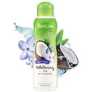 TropiClean Dog Shampoo Grooming Supplies - Whitening Dog and Cat Shampoo for Wh