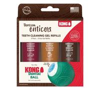 Tropiclean Enticers Teeth Cleaning Gel Variety Pack for Kong Dental Ball