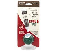 TropiClean Enticers Dental Ball Kit for Medium Dogs Smoked Beef Brisket Flavour