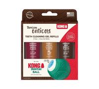 Tropiclean Enticers Teeth Cleaning Gel Variety Pack for Kong Dental Ball