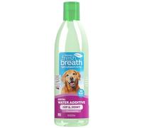 TropiClean Fresh Breath Dog Teeth Cleaning - Dog Dental Care for Bad Breath - Breath Freshener - Water Additive Mouthwash - Helps Remove Plaque Off Dogs Teeth, Hip & Joint Support, 473ml