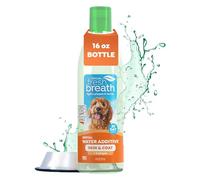 TropiClean Fresh Breath Dog Teeth Cleaning - Dog Dental Care for Bad Breath - Breath Freshener - Water Additive Mouthwash - Helps Remove Plaque Off Dogs Teeth, Skin Health, 473ml