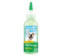 TropiClean Fresh Breath Dog Teeth Cleaning Gel - No Brushing Dental Care - Breath Freshener Oral Care - Complete Dog Teeth Cleaning Solution - Helps Remove Plaque & Tartar, Original, 118ml