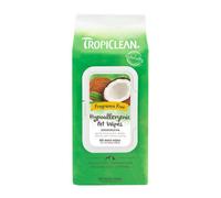 Tropiclean Hypoallergenic Wipes 100S Deodorising Fragrance Free Removes Dirt