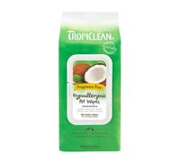 TropiClean Fragrance Free Hypoallergenic Pet Wipes - 100 Wipes